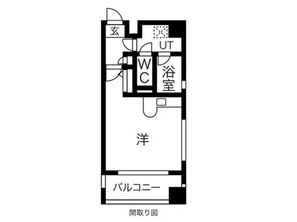 ロマネスク博多駅前第2(ワンルーム/5階)の間取り写真
