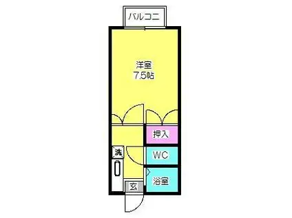 アートインラフィーネ(1K/2階)の間取り写真