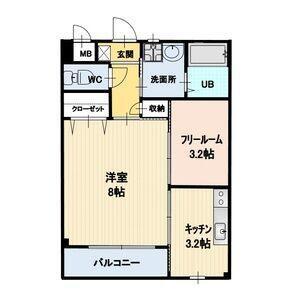 VIEW MAISON TOMOE(1SK/1階)の間取り写真