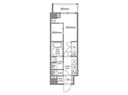 ACP RESIDENCE 亀戸(2K/7階)の間取り写真