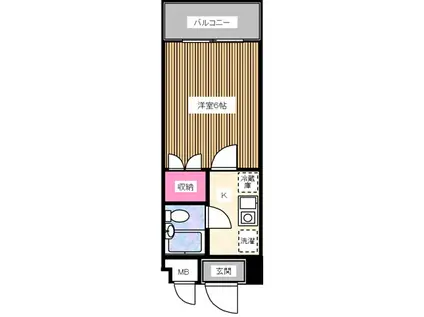 セントラル神谷(1K/1階)の間取り写真