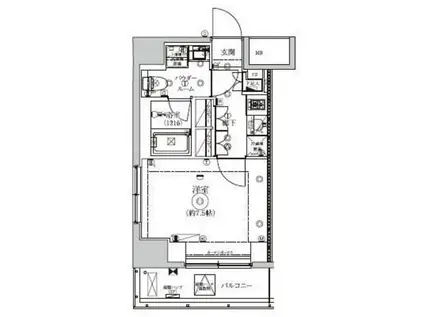 セジョリ駒込西ヶ原(1K/10階)の間取り写真