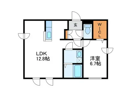 CRES920 クレス920(1LDK/4階)の間取り写真