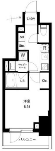 アーバンパーク高井戸(1K/4階)の間取り写真
