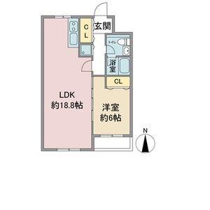 パークマノア(1LDK/3階)の間取り写真