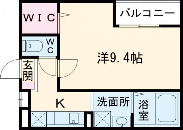 フジパレス西湊III番館(1K/1階)の間取り写真