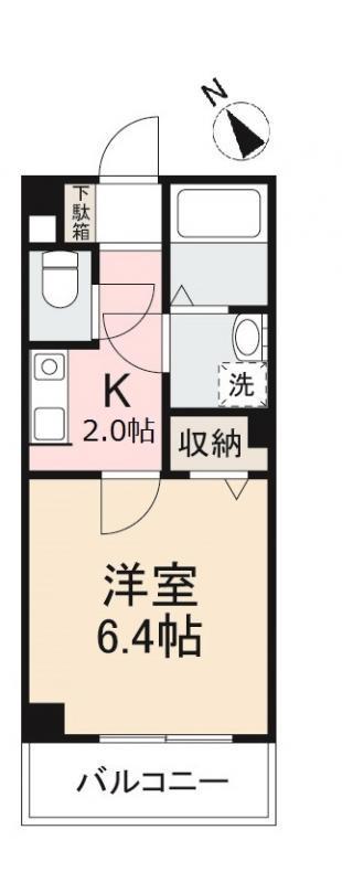 フィネス入谷(1K/1階)の間取り写真