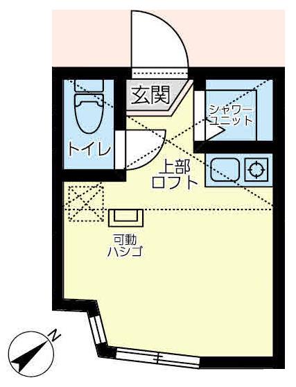 ユナイト上星川バイラモス(ワンルーム/1階)の間取り写真