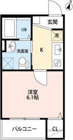 REGALO OBATA(1K/3階)の間取り写真