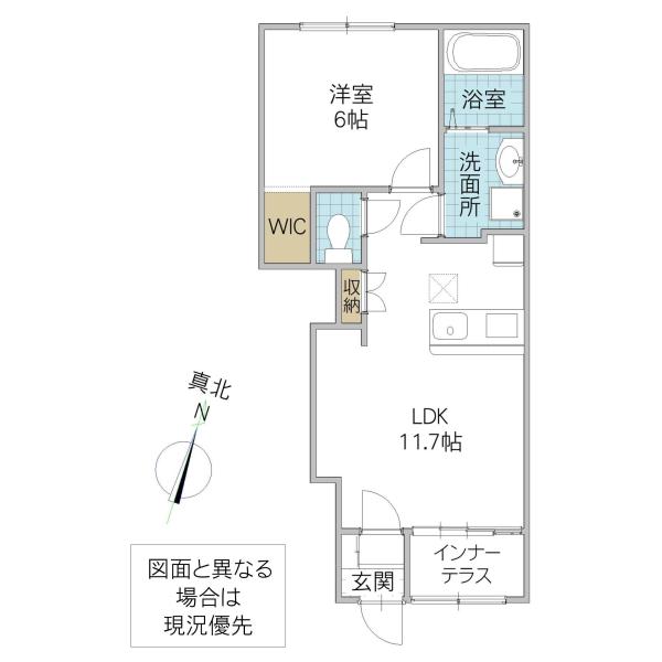 アネックス FII(1LDK/1階)の間取り写真