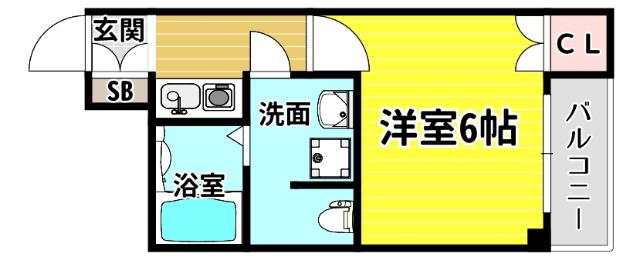 MY江之子島マンション(1K/7階)の間取り写真