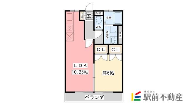 コンフォート・アイ(1LDK/1階)の間取り写真