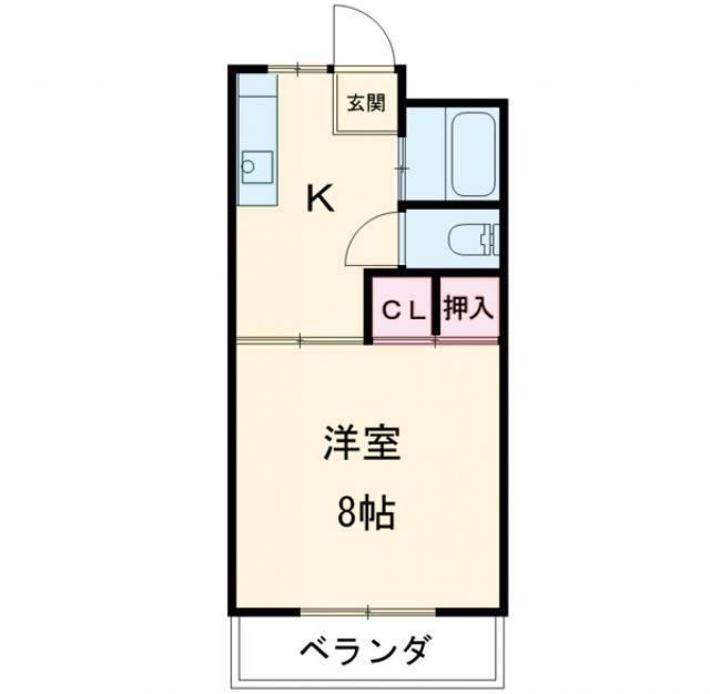阿部ハイツ NO1(1DK/1階)の間取り写真