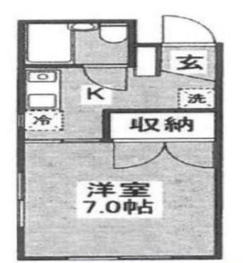 シンコー第二ビル(1K/2階)の間取り写真