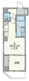 JU TOWER FRONT両国 JU TOWER FRONT 両国(1LDK/2階)の間取り写真