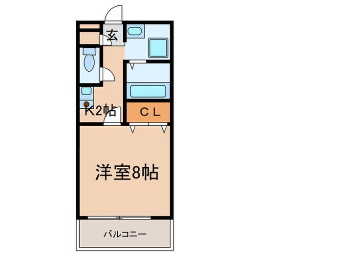 ラポール三好ヶ丘(ワンルーム/4階)の間取り写真