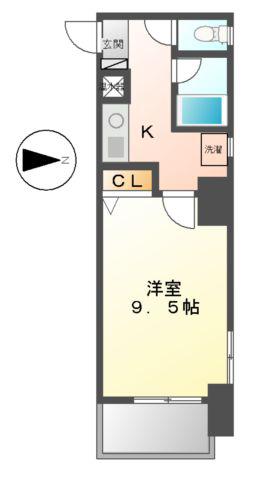 アメニティ泉(1K/7階)の間取り写真