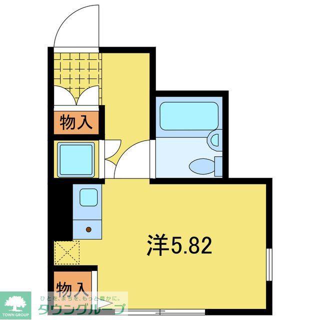 デュオメゾン北千住駅前(ワンルーム/2階)の間取り写真