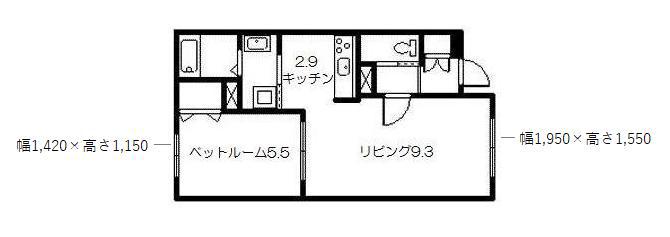 ステージ(1LDK/3階)の間取り写真