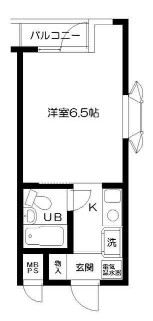 日神パレス戸塚(1K/4階)の間取り写真