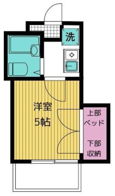 クラブコート志木(1K/3階)の間取り写真