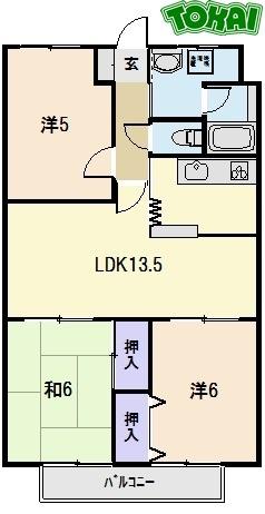 CENTURY HIGHLAND(3LDK/8階)の間取り写真