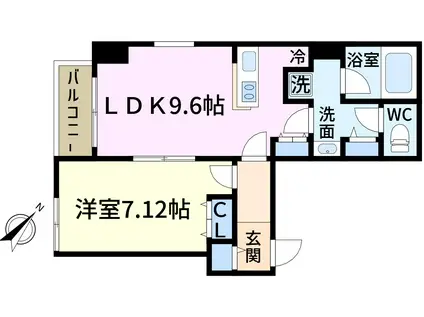 セレクトーン(1LDK/3階)の間取り写真