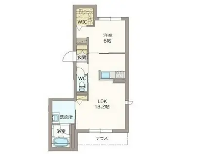 シャーメゾン・グラン七日市(1LDK/1階)の間取り写真