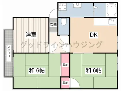 ハイツどりーむ(3DK/1階)の間取り写真