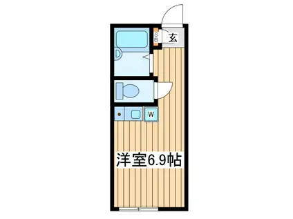 フォーマルハウト保土ヶ谷(ワンルーム/1階)の間取り写真