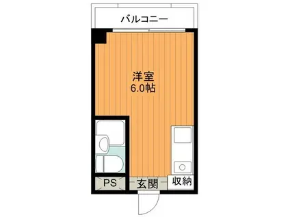 メゾンドノア天神町(ワンルーム/3階)の間取り写真