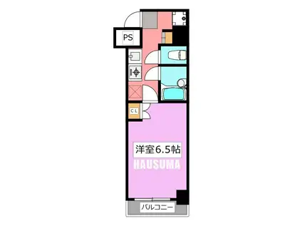 スカイコート新大塚(1K/1階)の間取り写真