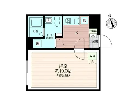 CASA RASICLAS ITABASHI-OYA(1K/3階)の間取り写真