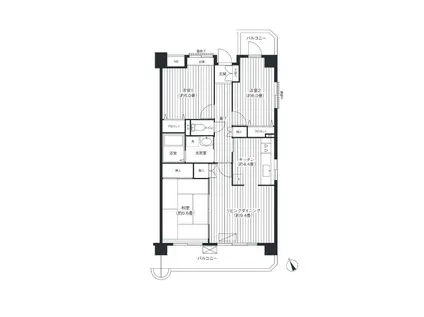 コーポレート西船橋(3LDK/5階)の間取り写真