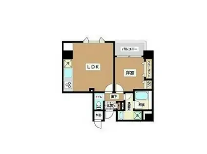 JU TOWER FRONT 北斎通(2LDK/3階)の間取り写真