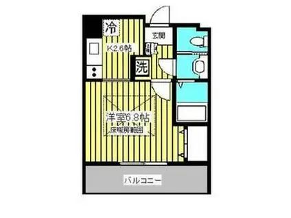 HF仙台レジデンスイースト(2K/10階)の間取り写真