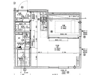 DATEN泉ヶ丘(1LDK/2階)の間取り写真
