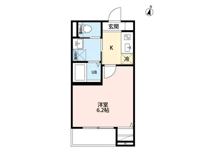 ROBOT HOME 西大宮(1K/1階)の間取り写真