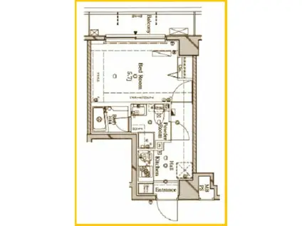 RAFFISTAR YOKOHAMA YOSHINOCHO(1K/7階)の間取り写真