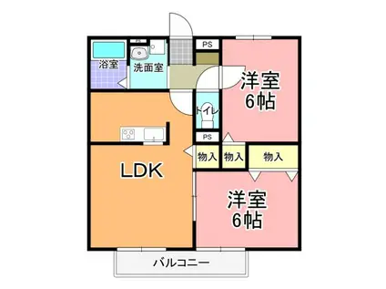 MA MAISON REVE(2LDK/1階)の間取り写真