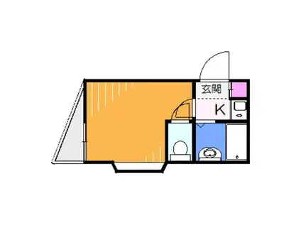 ウエムラグレース白鷺(1K/3階)の間取り写真