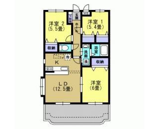 ユーミーグレース(3LDK/5階)の間取り写真