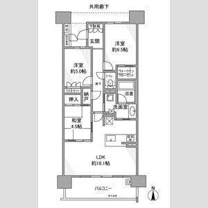 グランフォーリア高蔵寺(3LDK/8階)の間取り写真
