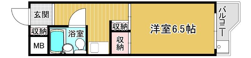 ヴィクトリアコート箕面(1K/3階)の間取り写真