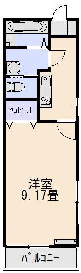 ZEIN II(1K/3階)の間取り写真