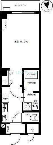 グラン レジデンス西船橋(1K/1階)の間取り写真