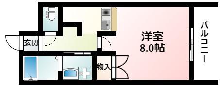 NLC新大阪(1K/4階)の間取り写真