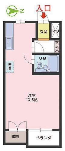 ホワイトシャトレ梅田(ワンルーム/3階)の間取り写真