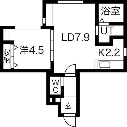 GRANVIA 美園(1LDK/2階)の間取り写真