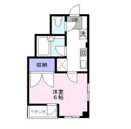 プラッツ・K(1K/3階)の間取り写真